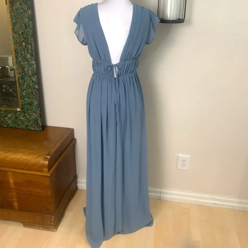 Lulu's Light Blue Maxi Dress - Picture 10 of 12